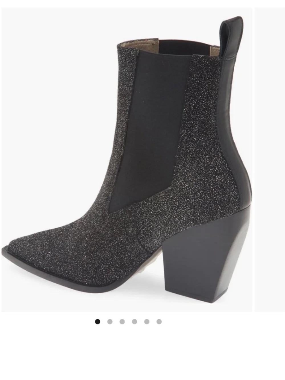 AllSaints Ria Sparkle Bootie Black SZ EU 40/US 9.5